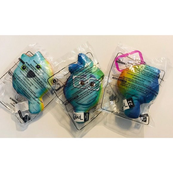 Mcdonalds Disney Soul Toys Mr Mittens Joe Gardner 22 New Lot of 3 - Picture 2 of 2